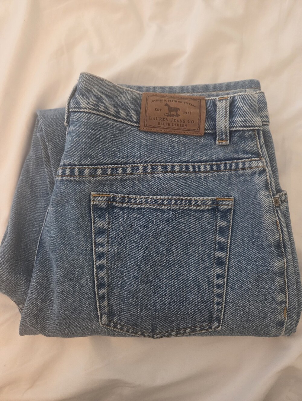 Vintage Lauren Jeans Co Light Wash 100% Cotton Jeans Women’s 10